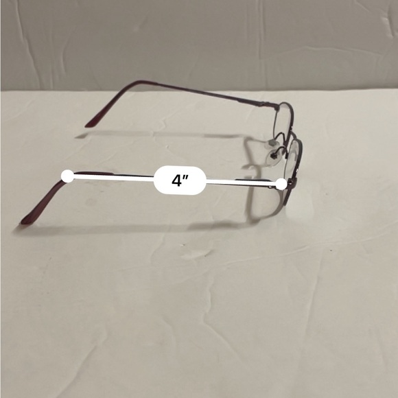 Tempo Purple Wired Eyeglasses Frames One Size - Picture 8 of 11